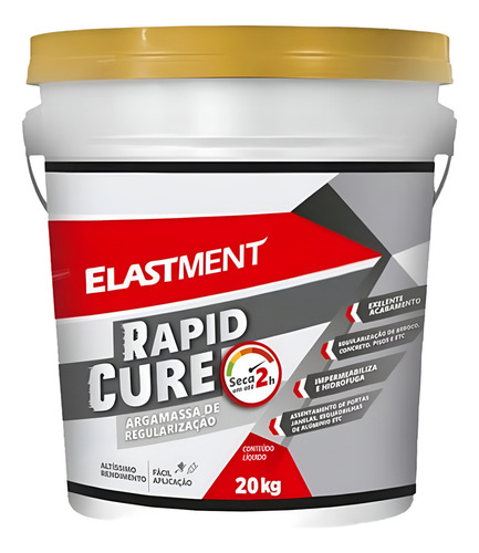 Argamassa De Regularização Rapid Cure 20kg Elastment