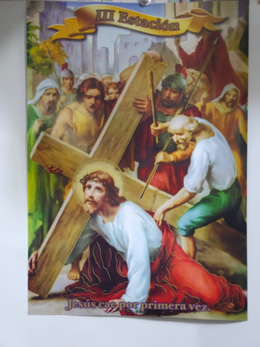 Poster Decorativo Viacrucis Pack De 5 Juegos 28x40