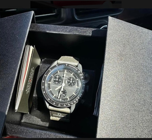 Reloj Omega X Swatch Mision A Mercurio Gris Oscuro Gris Oscuro Gris (Usado)