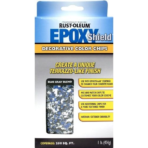 238469 Epoxyshield De Color Decorativos, Mezcla De Azul...