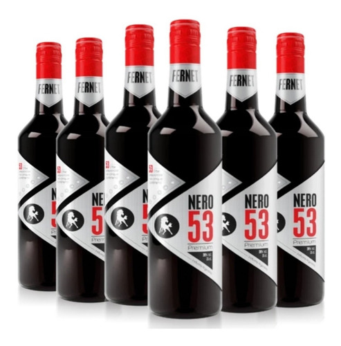 Fernet Nero 53 Premium Caja X6