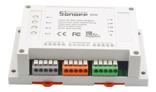 Sonoff Switch De 4 Canales Wifi - Electrocom -