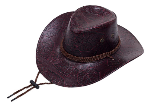 Sombrero De Vaquero Occidental, Sombreros De Cuero Pu