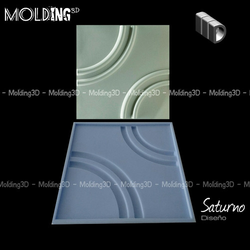 Molde Silicona Fabrica Paneles Decorativos 3d En Yeso O Conc