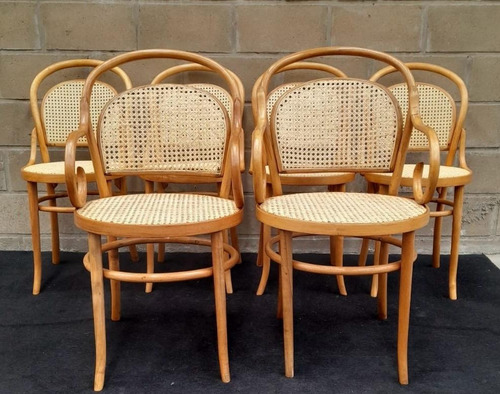 Antiguo Juego Mod 14 Thonet 2 Sillones 4 Sillas Originales (Usado)