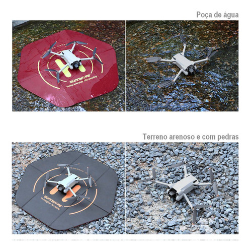 Heliponto Pista De Pouso Dupla Face 60cm Para Drones