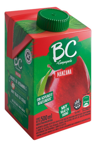 Jugo de manzana  BC líquido 500 ml 