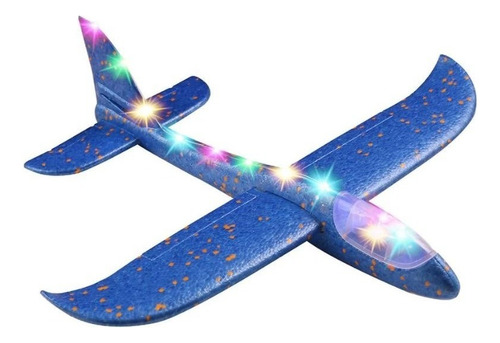Avion Luz Led Unicel Juguete Planeador Mayoreo Color Verde