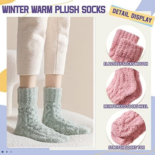 Calcetines Peludos Dosmart Para Mujer, Pantuflas Cálidas Y E