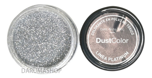 Imagen 1 de 4 de Glitter No Toxico Plateado Everest Colorante Dust Color 