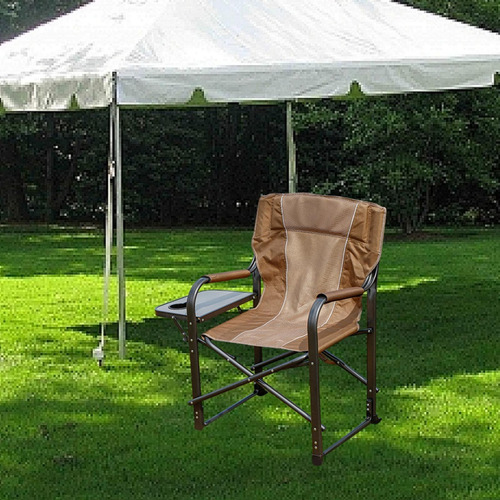 Silla De Director Para Acampar Con Mesa Auxiliar, Silla