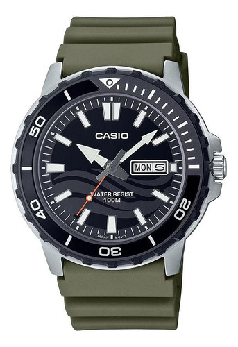 Reloj Casio Mtd-125-3a Calendario Wr100 Local Daddona