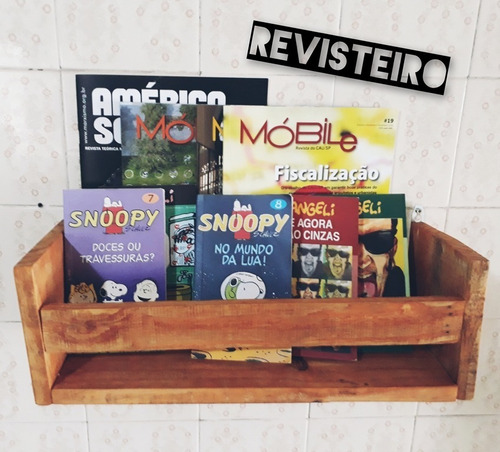 Estante Prateleira Porta Livros Revistas Multiuso -artesanal