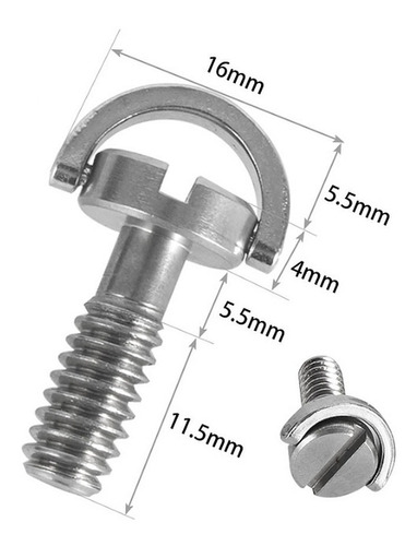 Tornillo 1/4 Fotografia Camara Tripode De 21mm Alto - D936