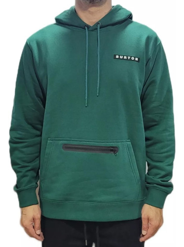 Buzo Con Capucha De Hombre Burton Double Verde Original