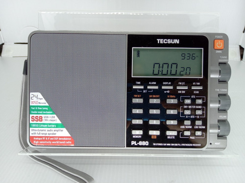 Imagem 2 de 10 de Rádio Receptor Tecsun Pl-880 Am Fm Oc Pl880 Novo Completo