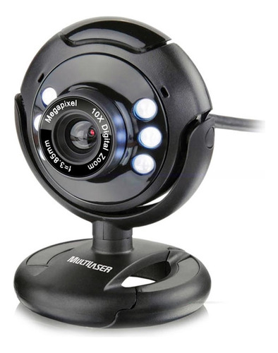 Webcam Vision 16mp Com Microfone Embutido  Wc045 Multilaser