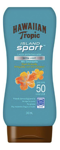 Hawaiian Tropic Sport Lotion Fps 50 Prot Solar Corp 240ml