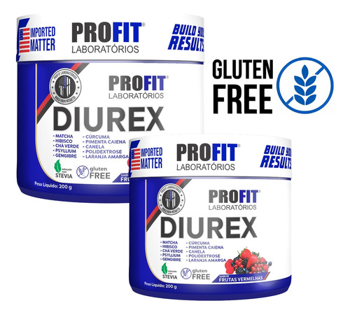 Profit Diurex Chá Diurético 200g - Frutas Vermelhas