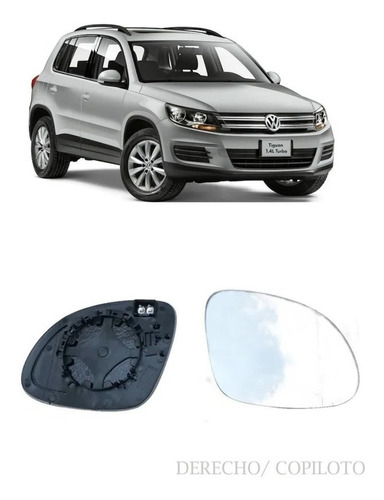 Luna Espejo Tiguan 2008 2009 2010 2011 2012 2016 Derecha