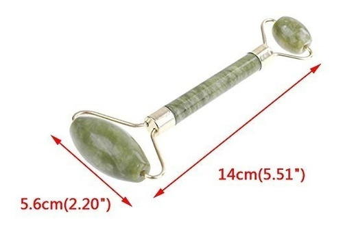 Rodillo De Jade. 2 Cabezales. Estética Facial.