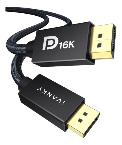 Ivanky Cable Displayport De 16k 2.1 [certificado Vesa], Cab.