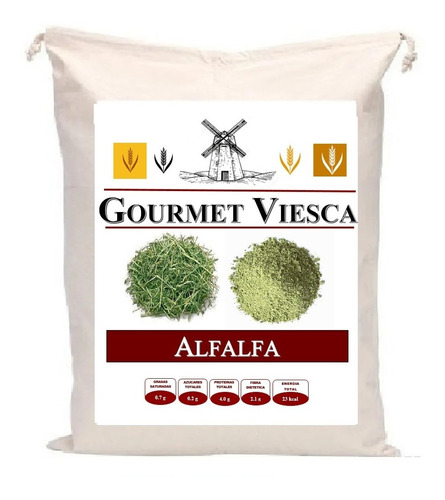 10 Kg De Alfalfa Deshidratada En Polvo 