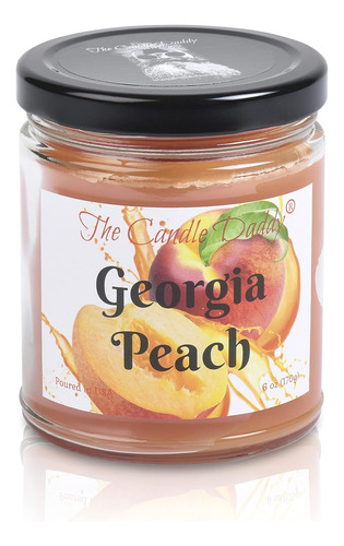 Georgia Peach - Vela En Tarro De Cera Con Aroma A Fruta De M