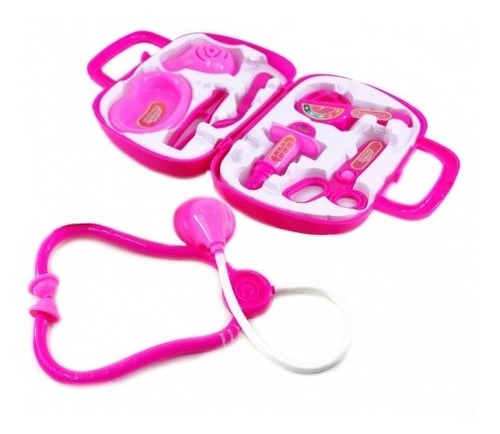 Kit Médico Infantil Pequena Doutora 9 Peças