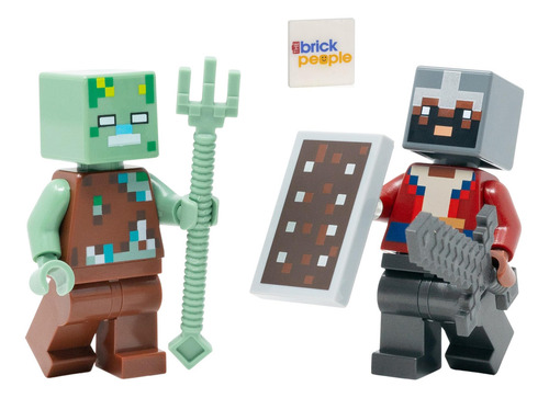 Lego Minecraft Mini Set Héroe Con Minifigura 9g