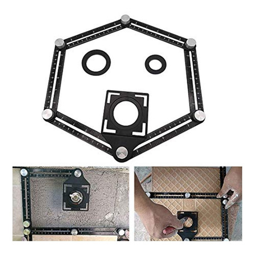 Imagen 5 de 7 de Regla Plegable De 6 Orificios Para Azulejos, Precisión Maxim