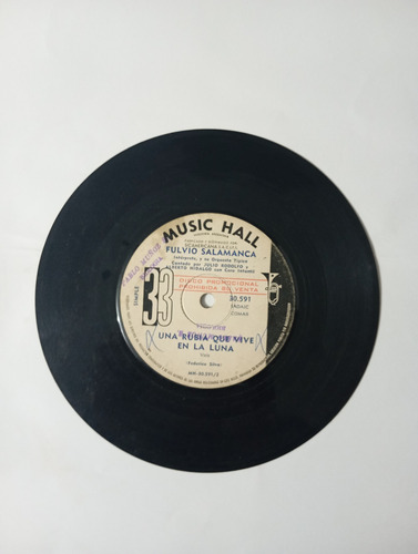 Vinilo Single De Fulvio Salamanca Herrerro Sentimenta ( I118 (Usado)