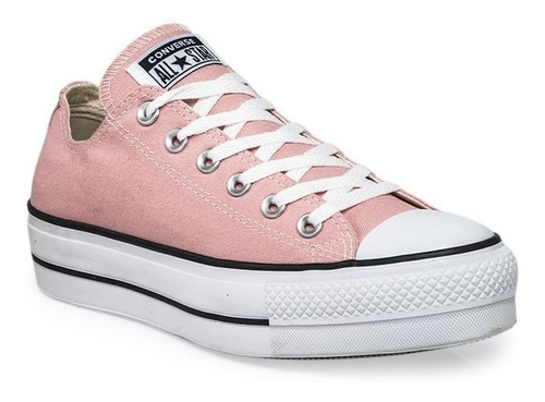 Zapatillas Converse All Star Plataforma Rosa Blanco Mujer | Mercado Libre