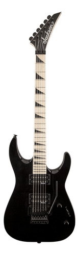 Guitarra elétrica Jackson JS Series JS32 DKA dinky de  choupo gloss black brilhante com diapasão de bordo