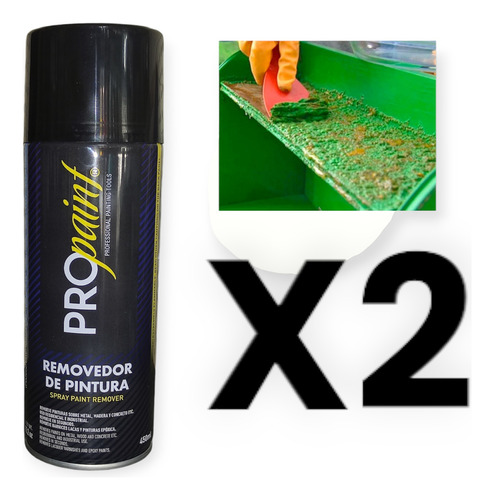 Spray Removedor Tumba Pintura 450 Ml  Pro Paint Pack 2 Latas