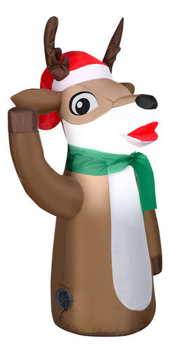 Inflable Navideño De 91 Cm Para Coche Con Sombrero De Papá N