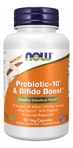 Probiótico 10 Cepas | Prebiótico Bifido Boost | 90 Caps Veg