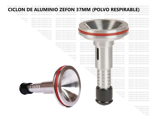 Ciclon De Aluminio Zefon De 37 Mm Para Polvo Respirable