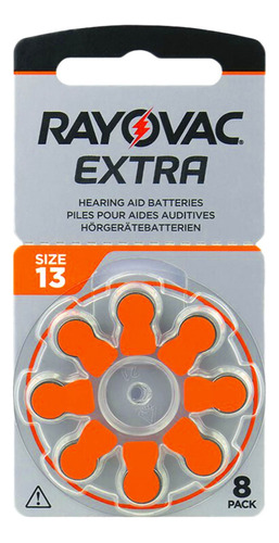 Pilas Audifono 13 Rayovac Extra Pr48 Pack X 40 Unidades Bp8