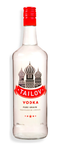 Tailov Vodka Tridestilado De Cereales 1000ml Dellepiane 