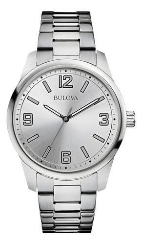 Reloj Bulova 96a154 Para Caballero Plata