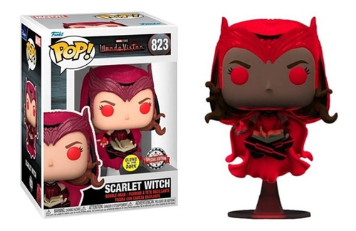 Funko Pop Scarlet Witch #823 Glows Wanda Marvel S E Orig F