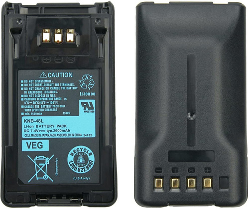 2600mah Li Ion Knb 48l Batería S Para Kenwood Tk 5220 ...