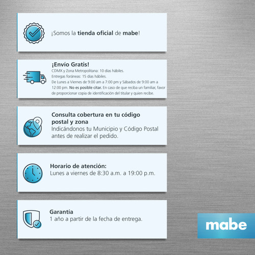 Mabe Mmi12cabwca32m1 Frío Tecinv 12,000 Btus 115v Blanco