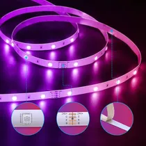 Comprar Tiras De Luces Led Rgb 5050 Con App Wifi Alexa 20 Metros