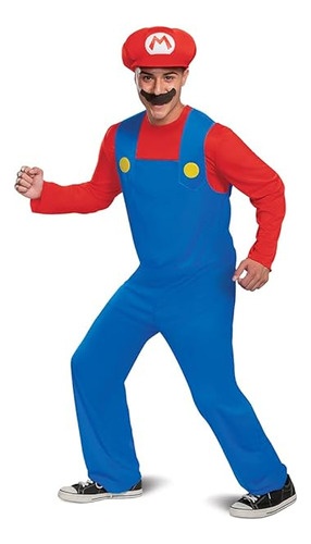 Disfraz Mario Para Hombre Disfraz Oficial Mario Bros Para Ad