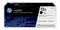 Comprar Pack De 2 Cartuchos De Toner Hp 12a Negro Laserjet Q2612ad