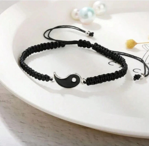 Pulsera Yin Yang Hilo Novios Amistad Pareja 2 En 1