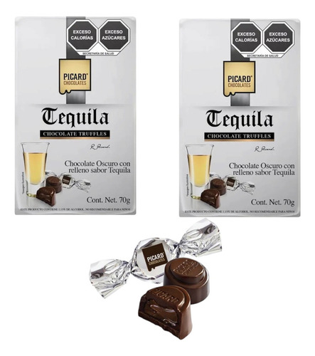 Chocolate Relleno Tequila 11 Pz De 70 G C/u Picard Truffle