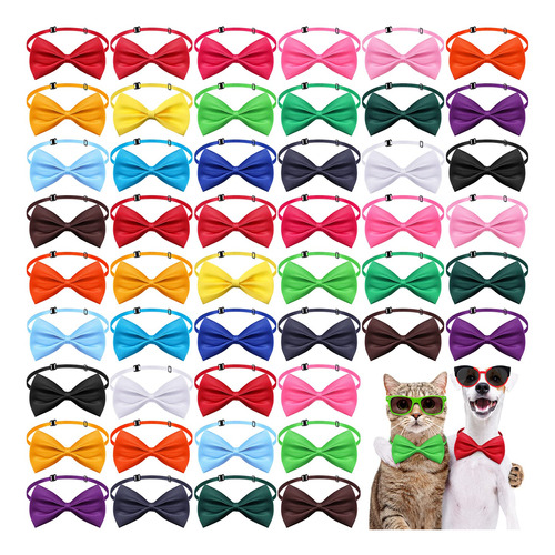 100 Corbatas Para Perros Con Cuello Ajustable De 19 Colores